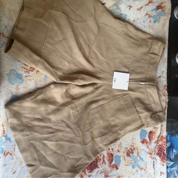 Tibi Tan Tailored Shorts - Picture 1 of 16